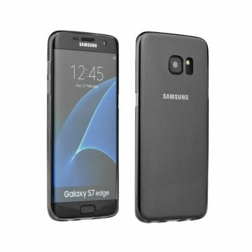 Galaxy S8 PLUS hoes - Ultra-Slim Siliconen Zwart Transparant