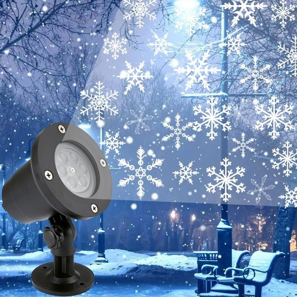 Led lichteffect projector - sneeuwvlokken - Wisselbare dia's
