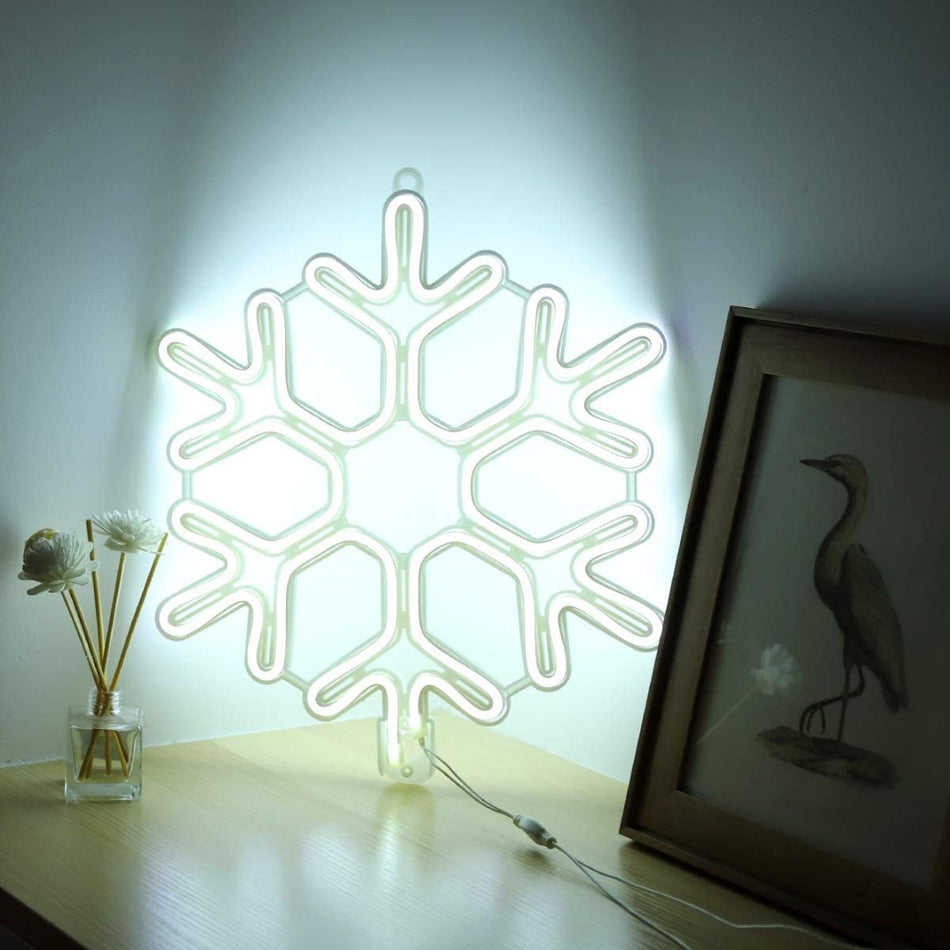 LED Sneeuwvlok kerst - 40cm - Koud wit