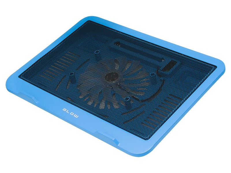 Laptop Koeler met Fan en LED - Blauw Blow AF10