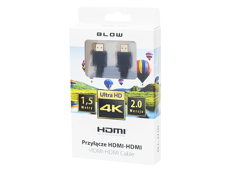 HDMI naar HDMI Kabel 4K V2.0 - 1.5M Zwart