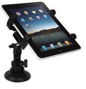 Autohouder iPad - Zuignap en Hoofdsteun Bevestiging - Zwart