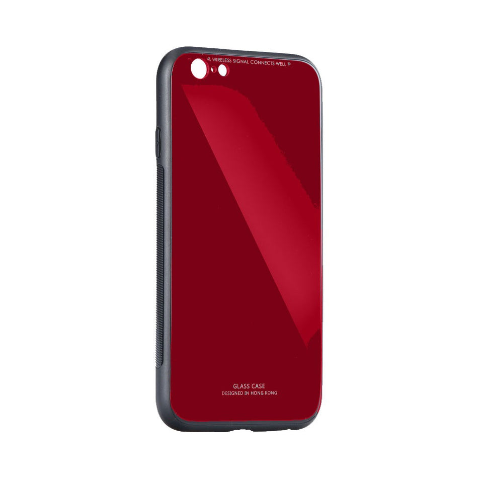 iPhone 10 X - Forcell Glas - Draadloos laden - Rood