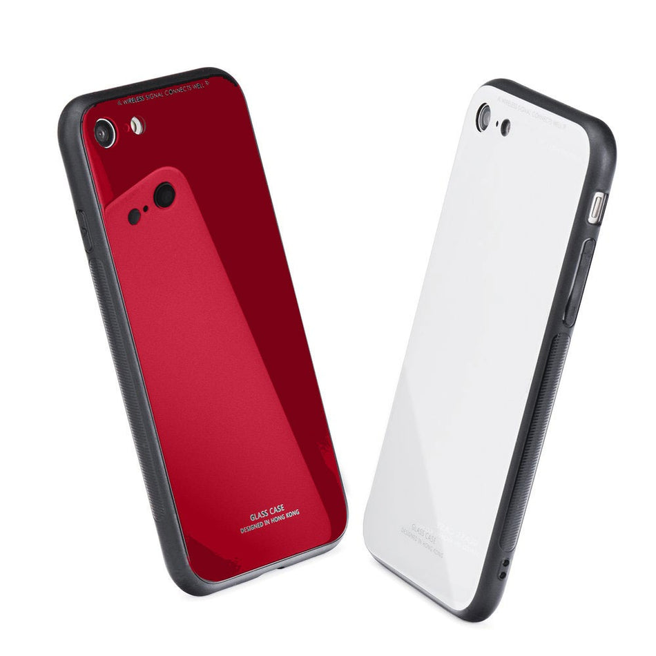 Galaxy S8 - Forcell Glas - Draadloos laden - Rood
