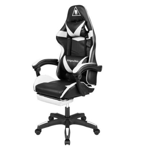 Gamestoel - bureaustoel - GX-150 - Black White + massage functie