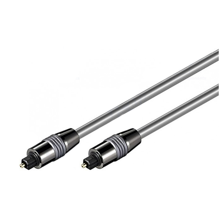 Optische kabel 1 meter Toslink - Silver Series
