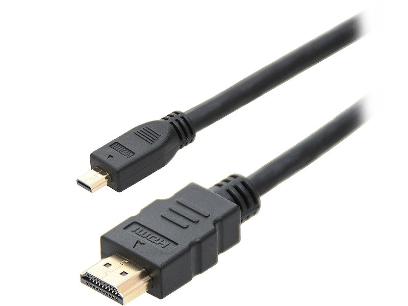 HDMI naar HDMI-micro Kabel met Ethernet - 3M - Zwart
