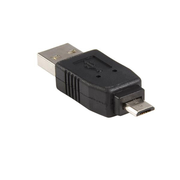 USB Koppelstuk USB - USB Micro - Zwart
