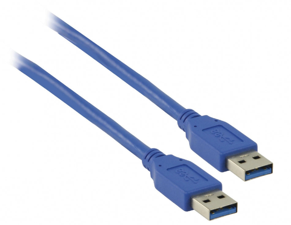 USB 3.0 USB A male - USB A male Kabel 1,8 meter Blauw