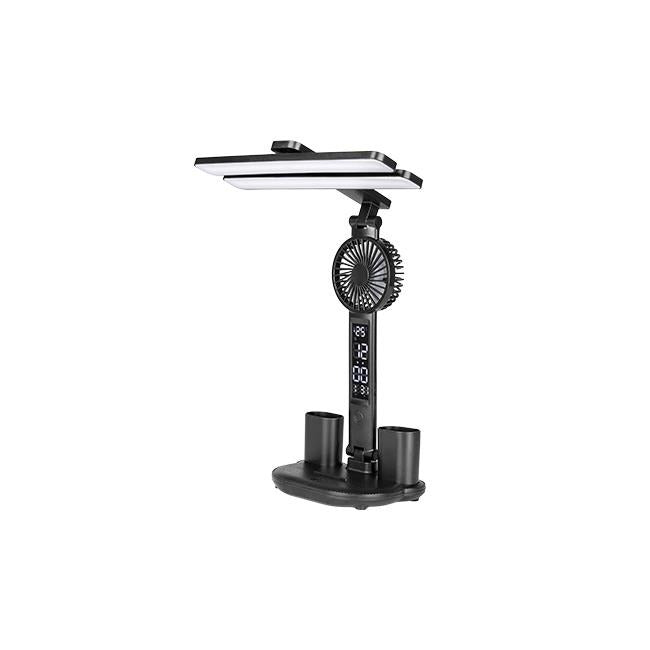 LED dimbare bureaulamp - CCT - Met ventilator en klok