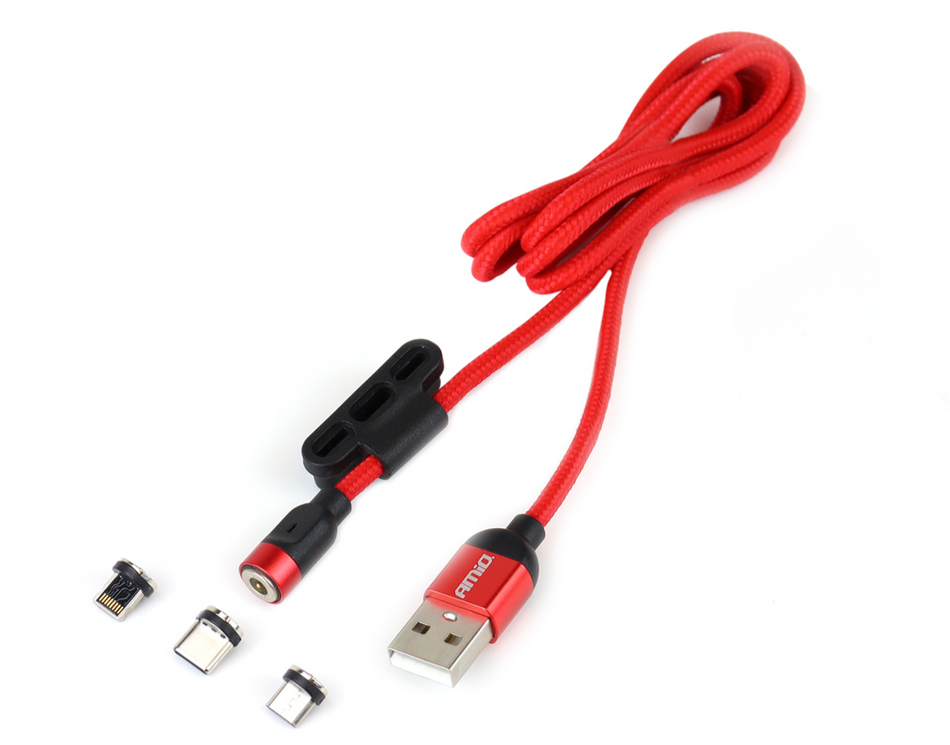 USB oplaadkabel - USB-C/Lightning/Micro USB - 1 meter