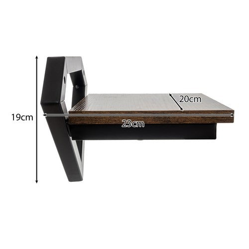 Wandrek – Diamantvorm – MDF en Metaal – 19 x 23 x 20 cm