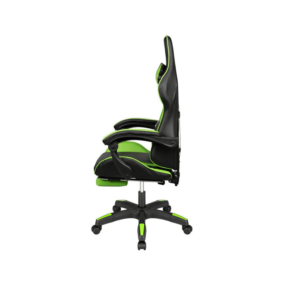 Gamestoel - bureaustoel - GX-150 - Black Green + massage functie