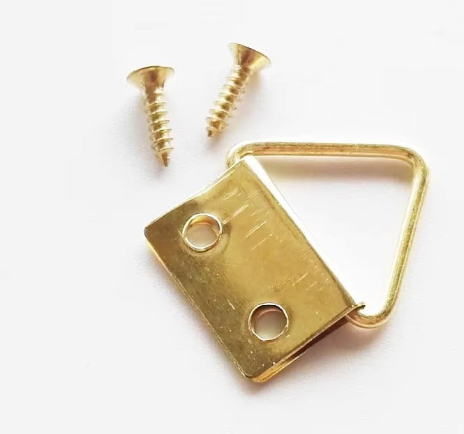 Schilderij klaphaakje - 23 x 19mm - Goud - 5 stuks