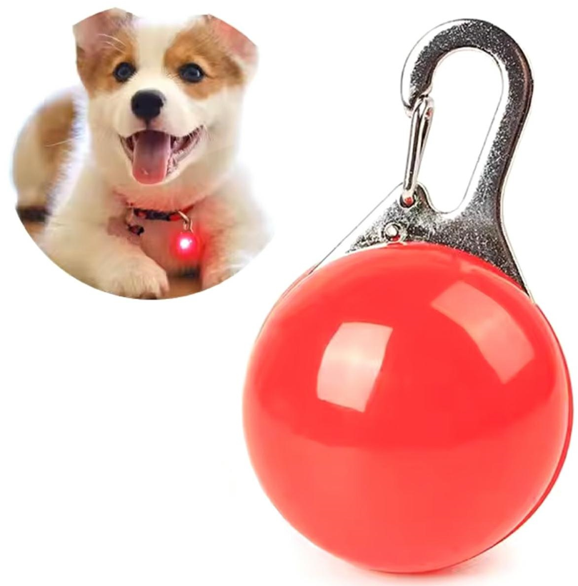 Honden halsband lampje - Op hangertje - Rood