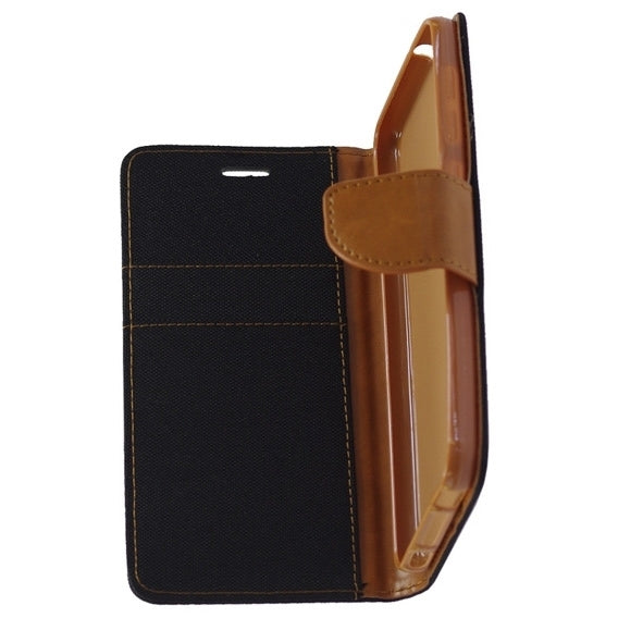 Canvas Wallet Case - iPhone SE (2020) - zwart - JEANS