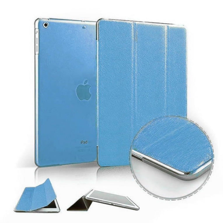 iPad 2018 Smart Cover Case - Texture Blauw