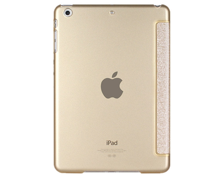 iPad 2018 Smart Cover Case - Texture Champagne Goud