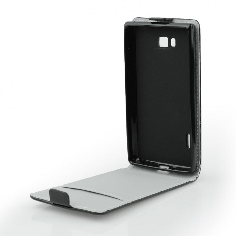 Galaxy S8 PLUS cover - Flip Slim Flexi Fresh Zwart - Forcell