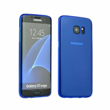 Galaxy S8 PLUS hoes - Ultra-Slim Siliconen Blauw Transparant