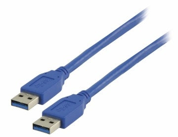 USB 3.0 USB A male - USB A male Kabel 1,50 m Blauw