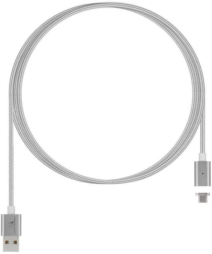 Grundig USB-C Ladekabel Mit Magneten – 1 Meter, Weiß (USB-A Auf USB-C)