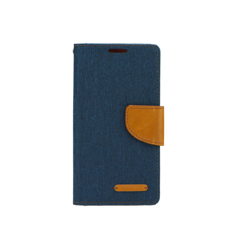 Galaxy S8 PLUS case - Canvas Wallet - Navy Blauw - JEANS