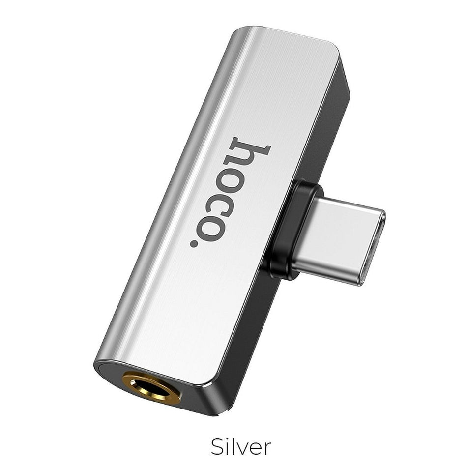 USB-C Duo adapter - naar mini jack + USB-C - Premium