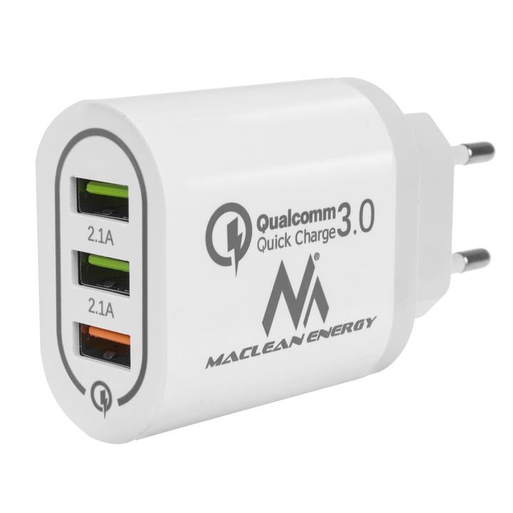 USB oplader - Quick Charge 3.0 - 3 poorten