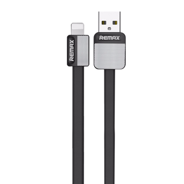 USB-C Kabel Flat Flexibel - 1 meter - Zwart Remax RC-044a Platina