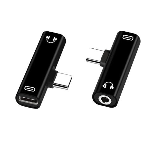 USB-C Duo adapter - naar mini jack + USB-C