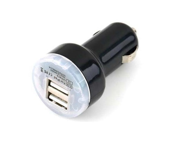 DUO USB autolader - 2,1A - ZWART