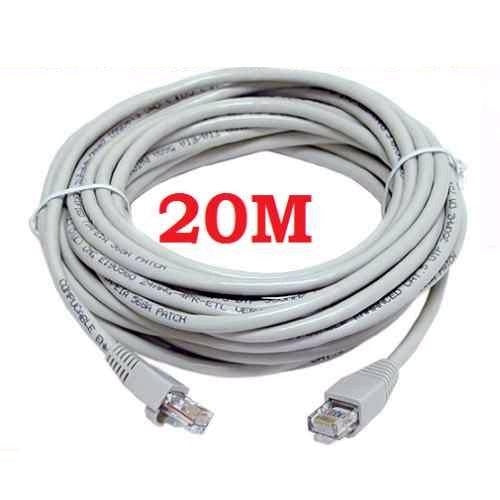 20M CAT5e RJ45 Ethernet Netwerk Kabel - Zwart