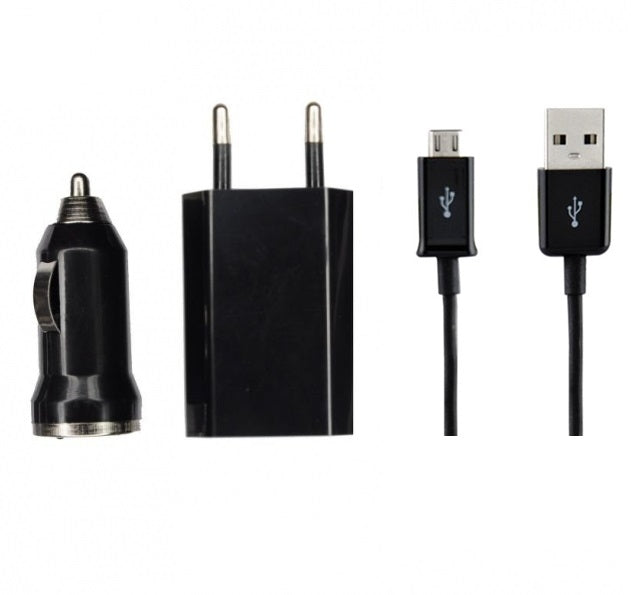 Oplader set - micro USB - autolader / oplader / kabel