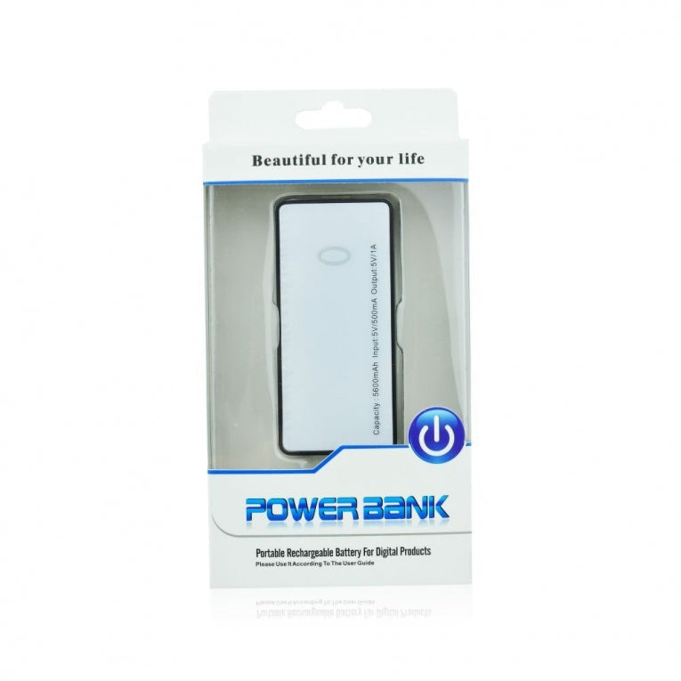 Powerbank 5600mAh + Micro-USB Sleutelhanger - ZWART