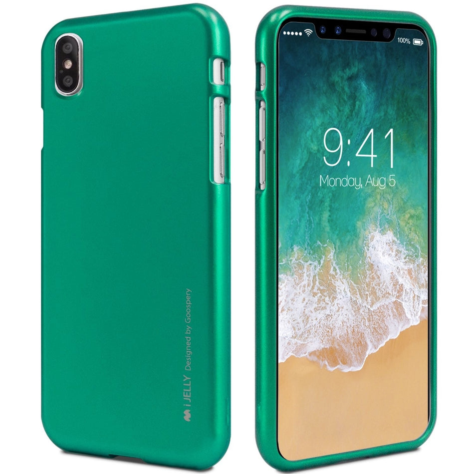 iPhone 10 X - Slim Case Green Mercury Jelly