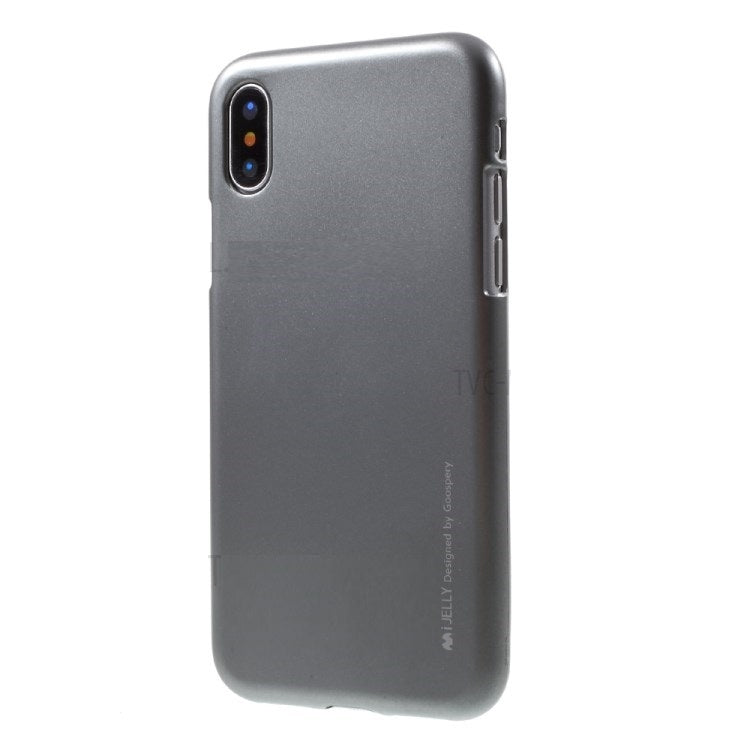 iPhone 10 X - Slim Case Grey Mercury Jelly