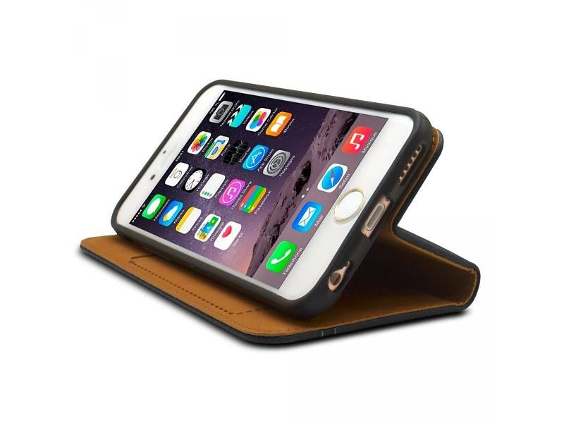 Galaxy S6 Edge Plus - iHosen Leather Book Case - Kaki Bruin