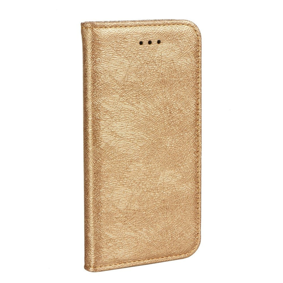 iPhone 10 X - Forcell Magic Book Glitter Gold