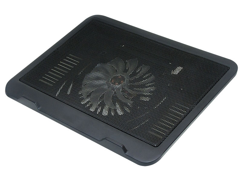 Laptop Koeler met Fan en LED - Zwart Blow AF10