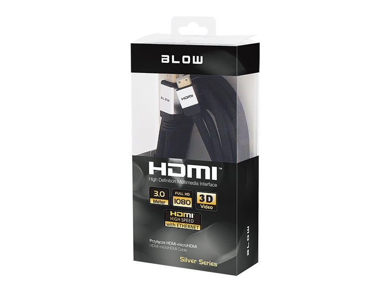 HDMI naar Mini-HDMI Kabel met Ethernet - 3M - Silver Series