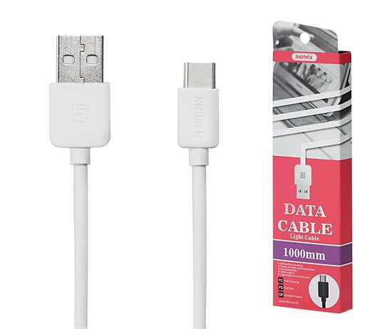 USB-C Kabel Quick Charge - 1 meter - Wit Remax RC-006a