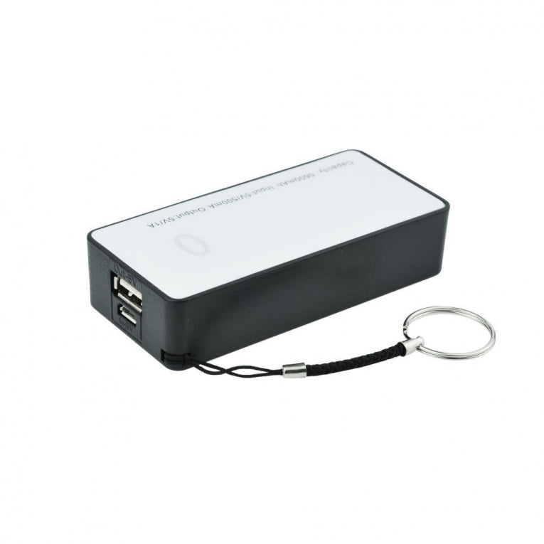 Powerbank 5600mAh + Micro-USB Sleutelhanger - ZWART