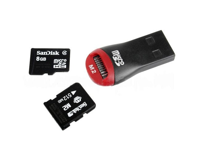 3-in-1 Kaartlezer USB2.0 MicroSD SDHC T-Flash