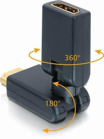 HDMI adapter - 360 graden - Verguld