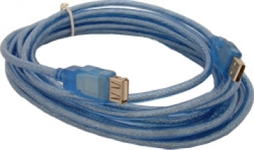 USB 3.0 verlengkabel 5 meter blauw