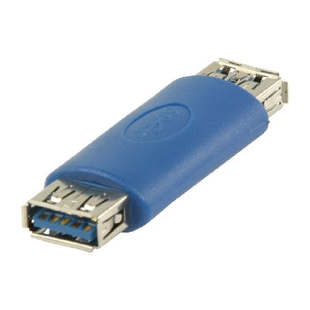 USB 3.0 USB A female - USB A female Adapter - Blauw
