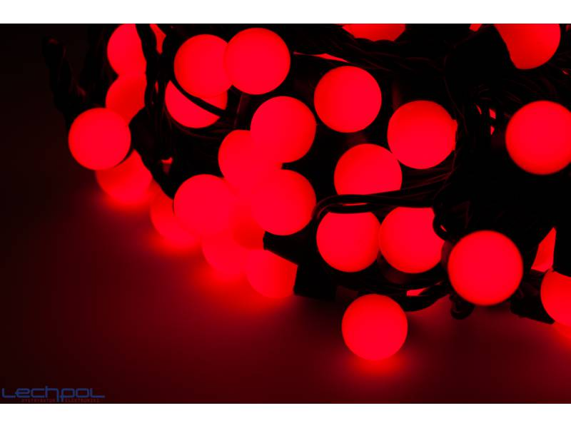 LED kerstverlichting - Rode bolletjes - 200 stuks - 20 meter